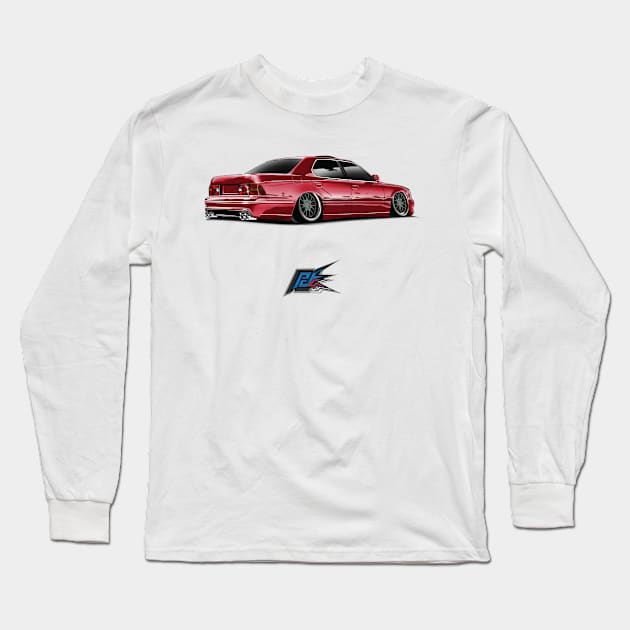 lexus ls400 red Long Sleeve T-Shirt by naquash